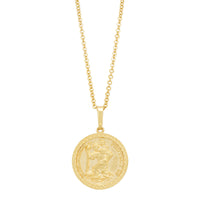 14K Yellow Gold St. Christopher Necklace - NAGI