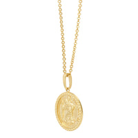 14K Yellow Gold St. Christopher Necklace - NAGI