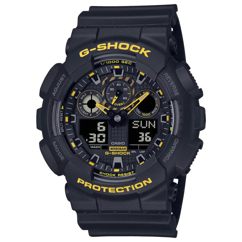 CASIO G-SHOCK GA100CY-1A Black & Caution Yellow WatchCASIO G-SHOCK GA100CY-1A Black & Caution Yellow Watch