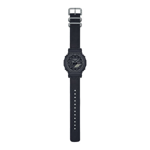 Casio G-Shock Black Utility w/ Cordura Eco Band Watch GA2100BCE-1A