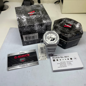 Casio G-Shock Forgotten Future Silver CasiOak Watch GA2100FF-8A