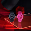 Casio G-Shock CasiOak Pink Black Breast Cancer Watch GA2100P-1A
