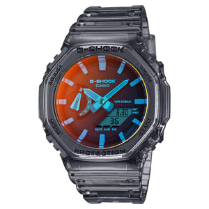 Casio G-Shock CasiOak Beach Time Lapse Orange Watch GA2100TLS-8A