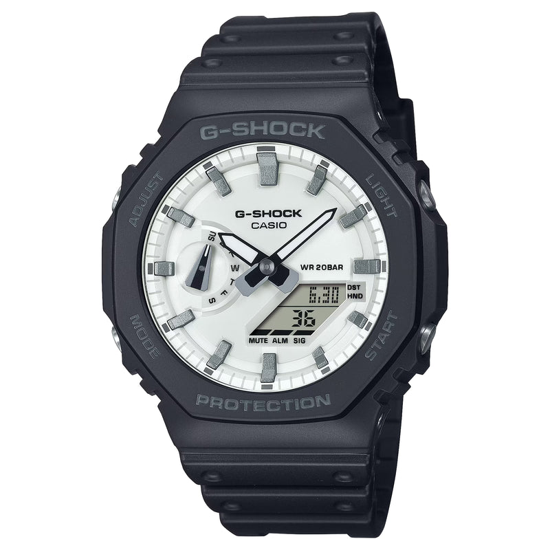 Casio G-Shock CasiOak Black Brilliant White Watch GA2100WD-1A