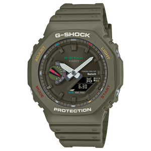 Casio G-Shock Green Multi-Color Solar Bluetooth 2100 CasiOak GAB2100FC-3A Watch