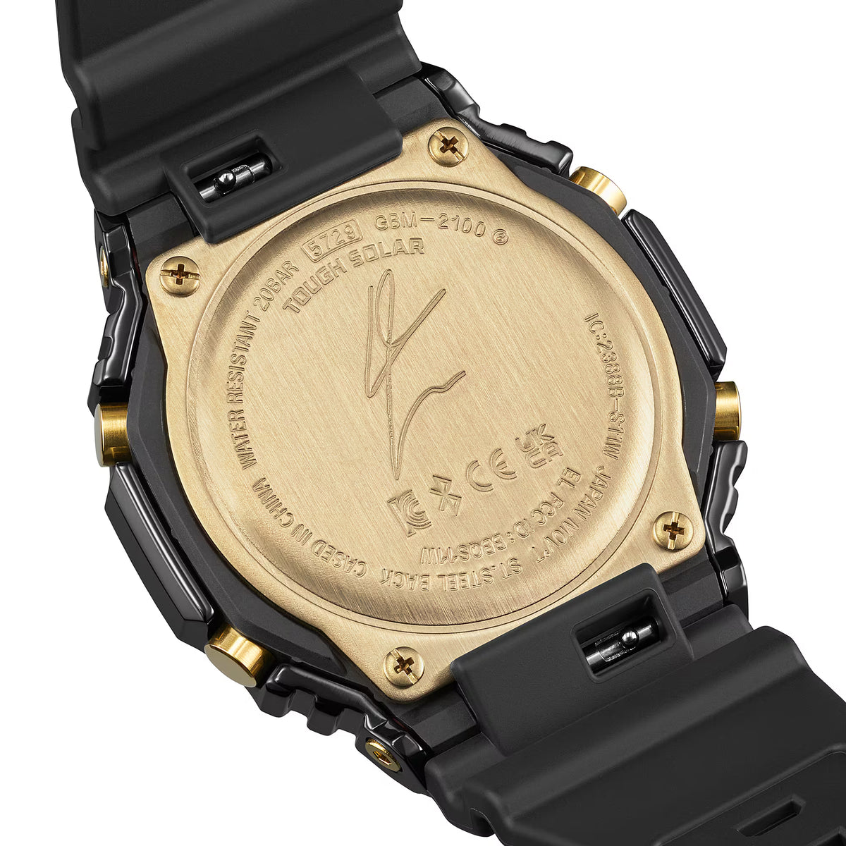 Casio G-Shock Rui Hachimura 2024 CasiOak Stainless Gold Watch GBM2100RH-1A