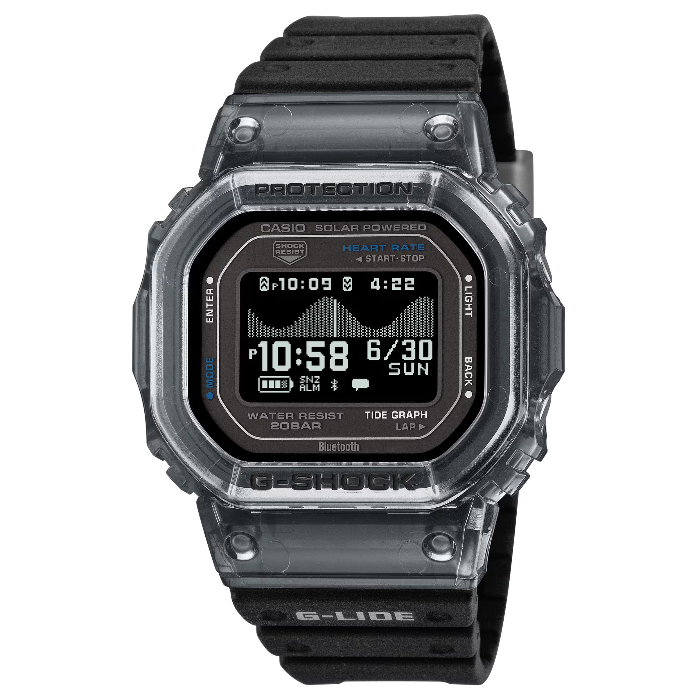 Casio G-Shock GLide GBX-H5600 Series Black Watch