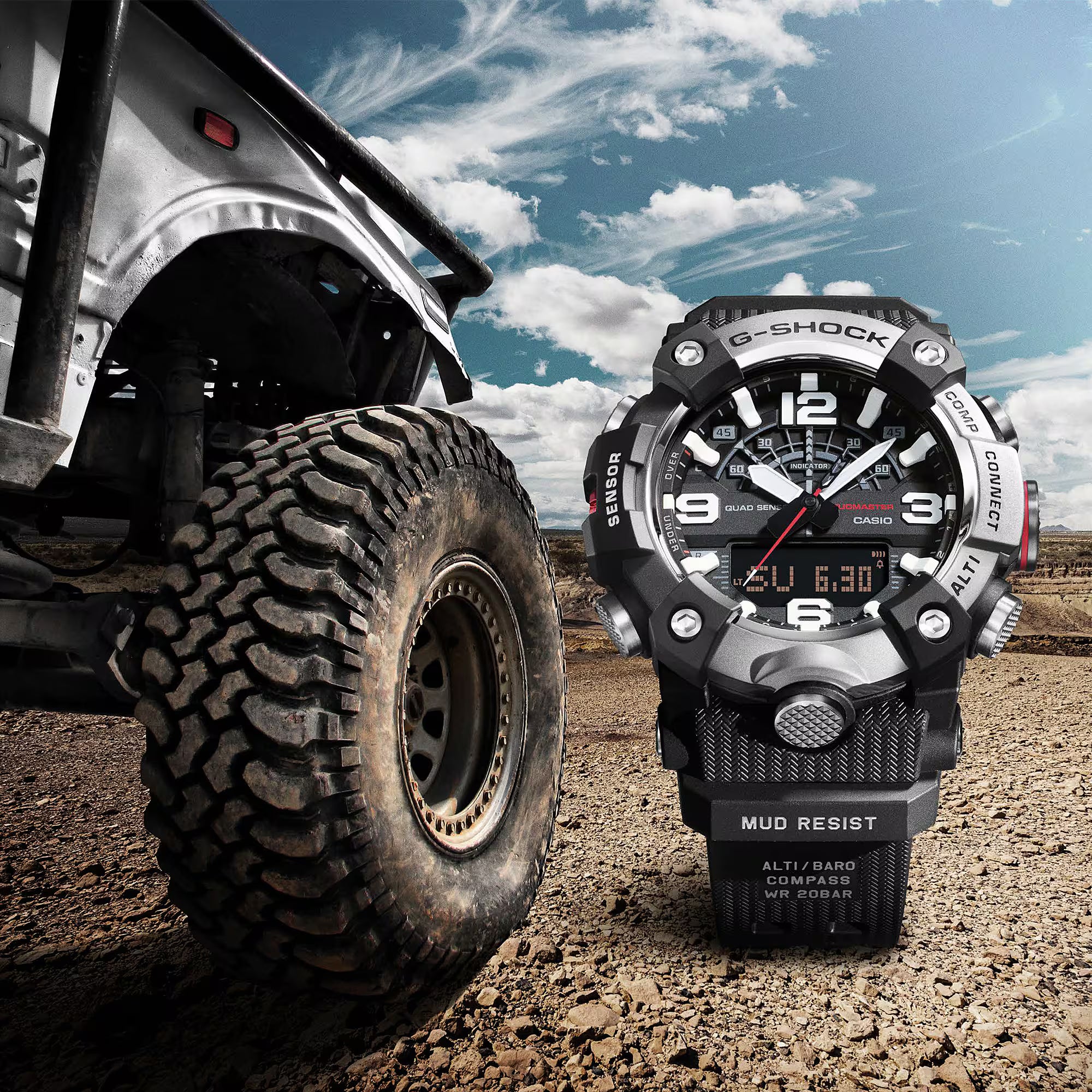 Casio G-Shock Mudmaster GGB100XM-1A Altimeter Compass Bluetooth Watch