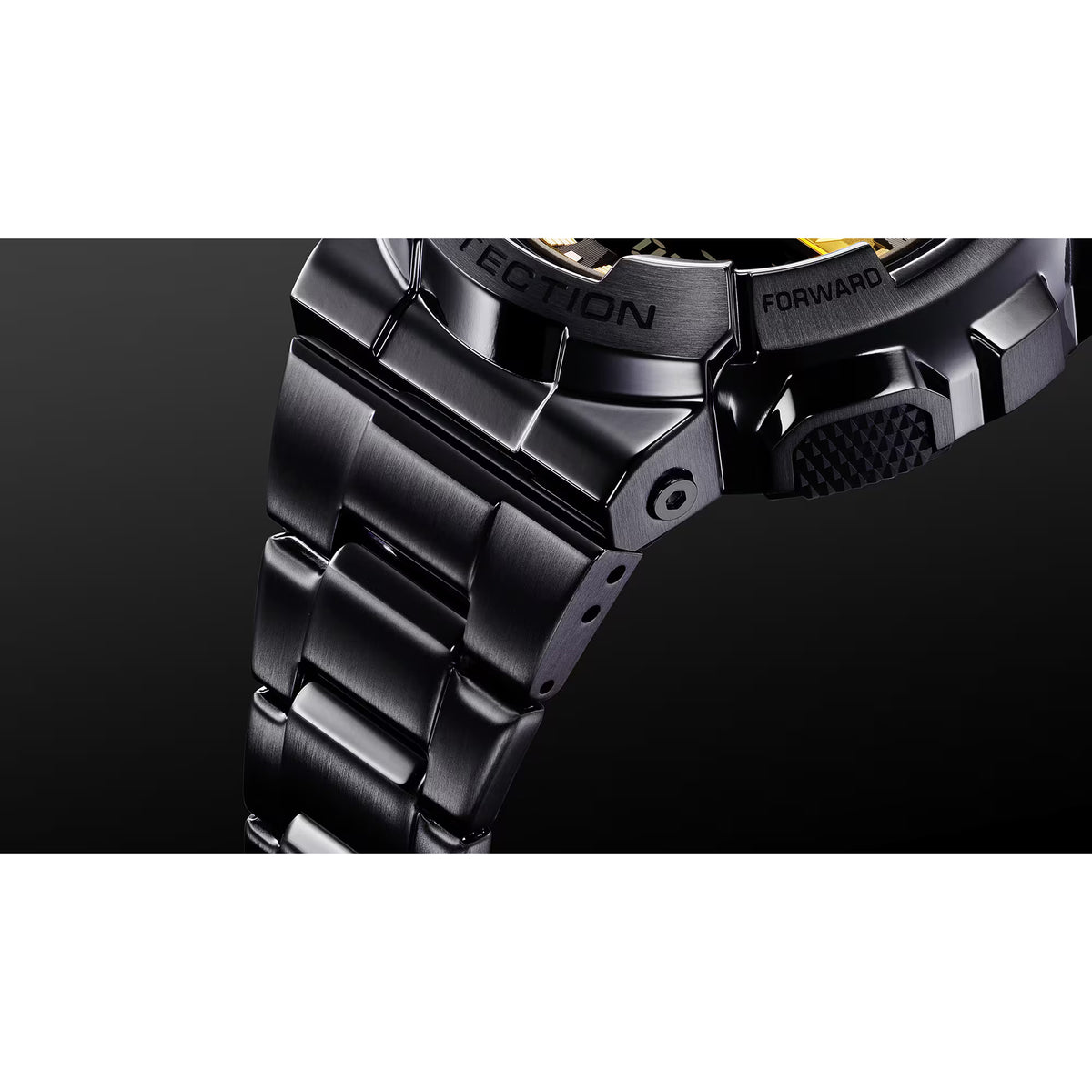 Casio G-Shock G-Steel Black Gold Watch GM110BD-1A9