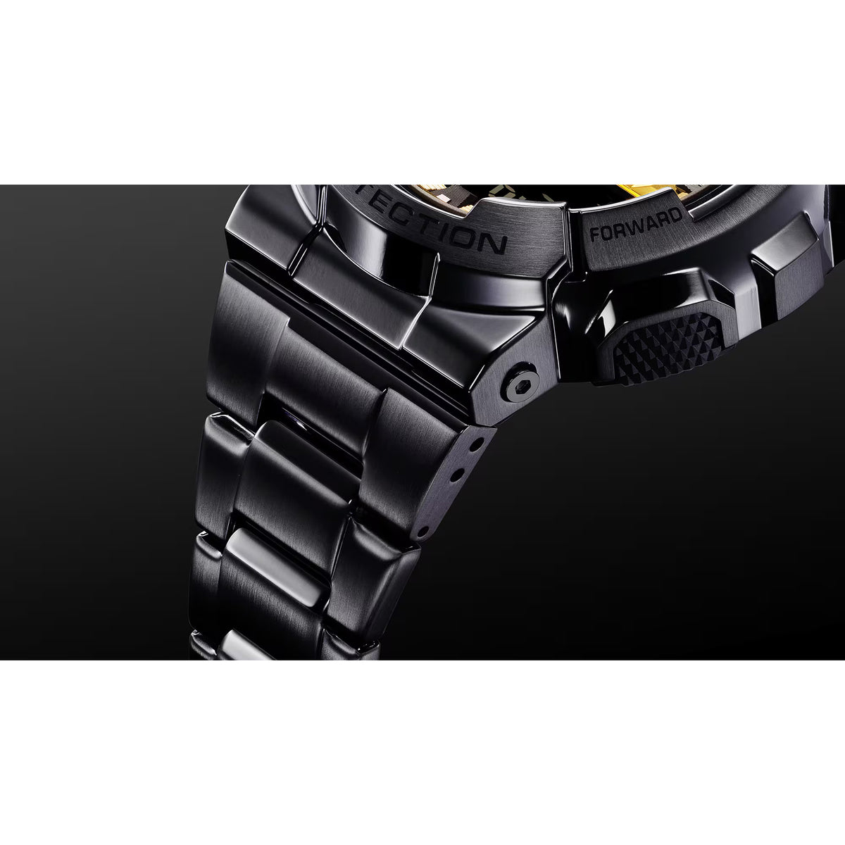 Casio G-Shock G-Steel Black Gold Watch GM110BD-1A9