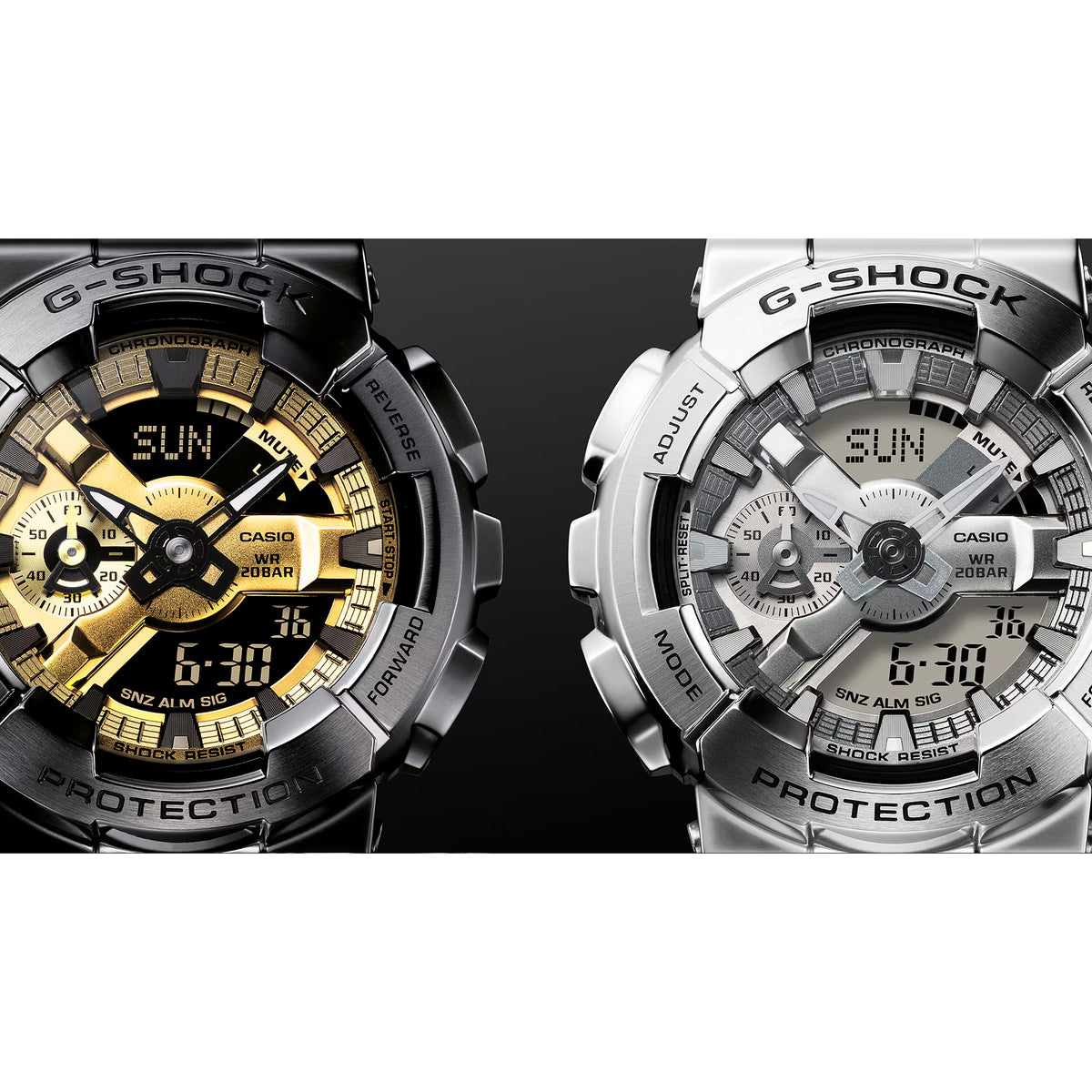 Casio G-Shock G-Steel Black Gold Watch GM110BD-1A9