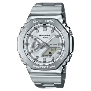 Casio G-Shock Steel GM2110D-7A Silver GM2110 Series Casioak Watch