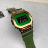 Casio G-Shock GM5600CL-3 "Classy Off-Road" Green Gold Metal IP Square Watch