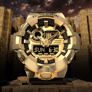 CASIO G-SHOCK GM700-9A Gold G-Steel Watch