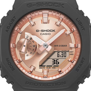 Casio G-Shock GMAS2100 “Mini CasiOak” Black Metallic Gold Watch GMAS2100MD-1A