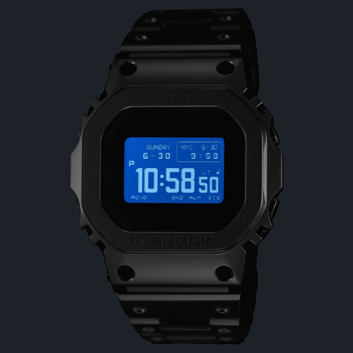 Casio G-Shock Black Gold Full Metal Square 2-Way MIP GMWBZ5000BD-1