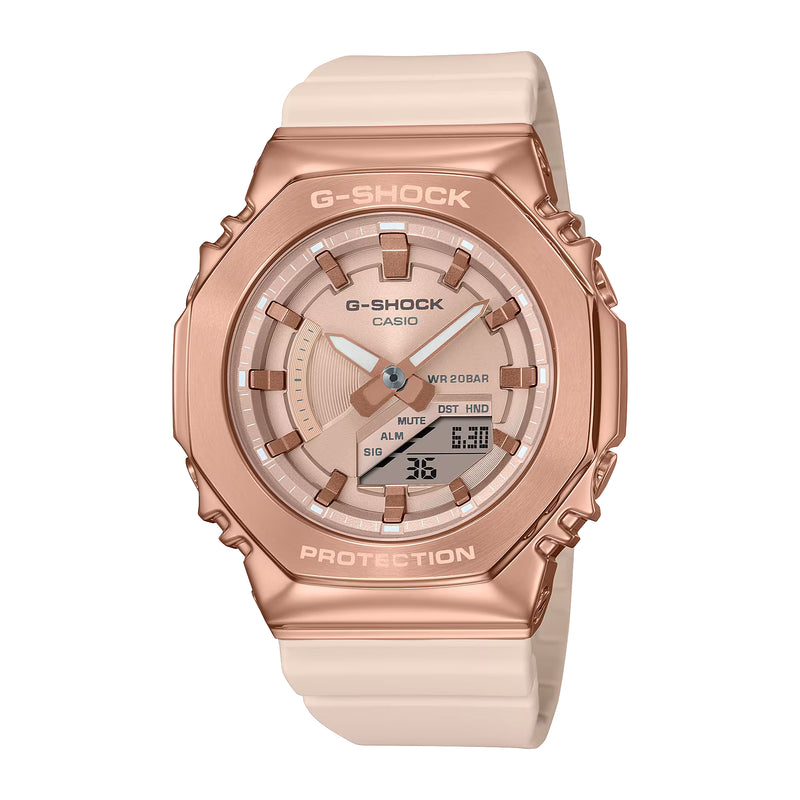Casio G-Shock GMS CasiOak Pink Gold GMS2100PG-4A Womens Watch