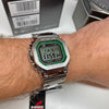 CASIO G-SHOCK GMWB5000D-3 Bluetooth Green Full Metal Solar Square Watch Steel