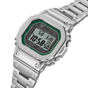 CASIO G-SHOCK GMWB5000D-3 Bluetooth Green Full Metal Solar Square Watch Steel