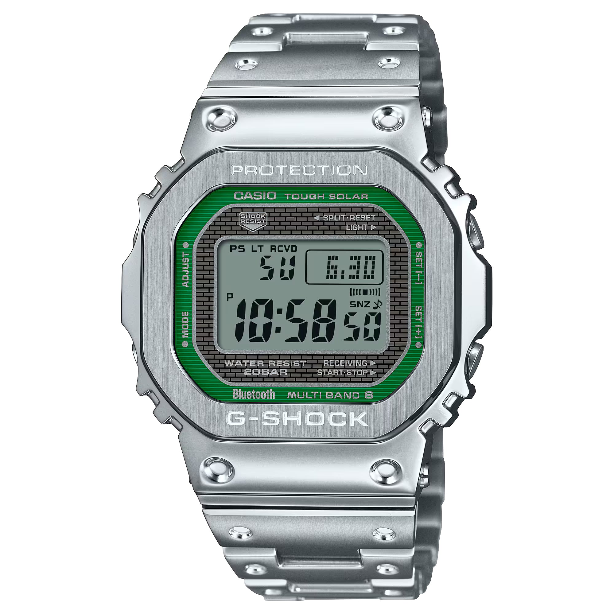 Casio G-Shock Full Metal Square Digital Green Watch GMWB5000D-3
