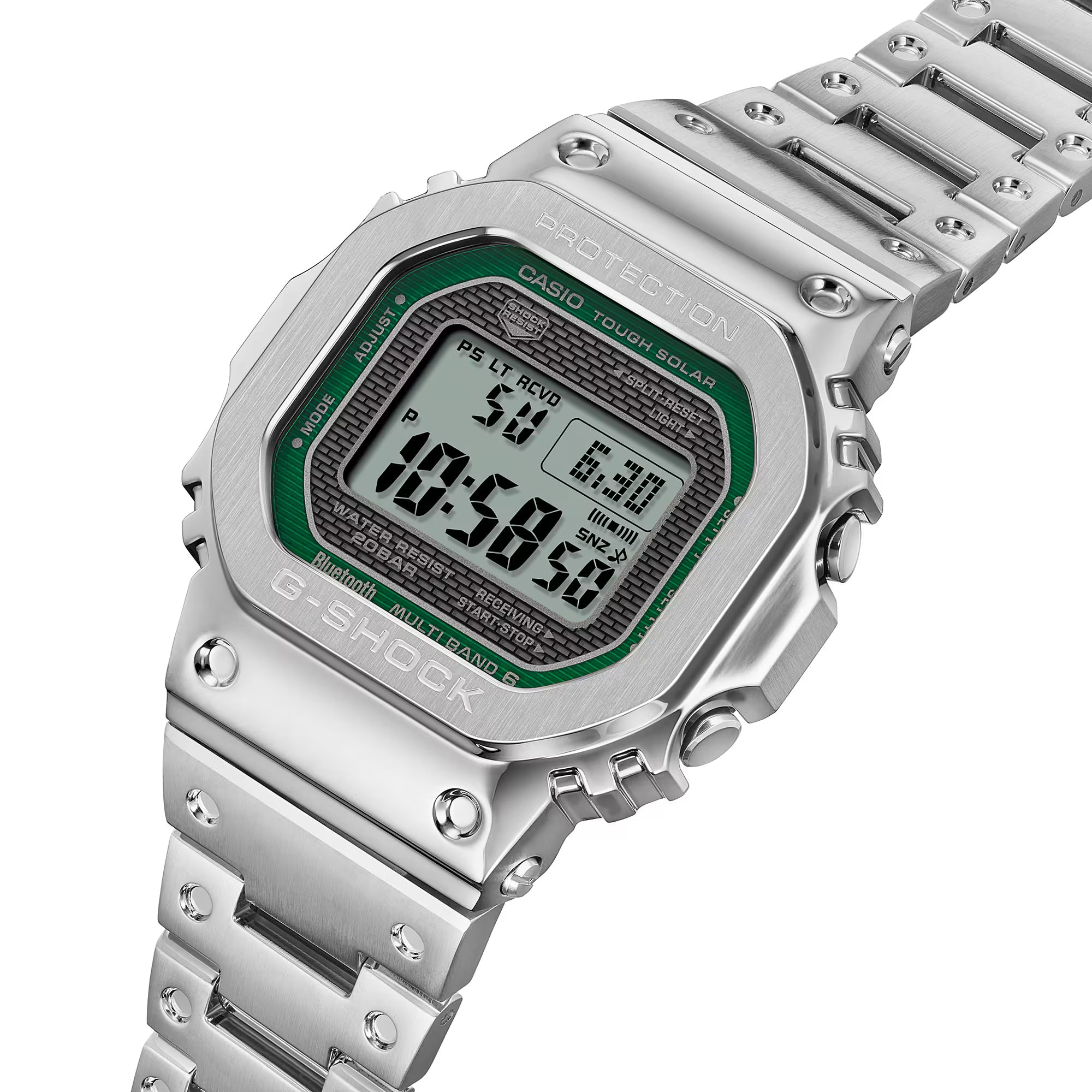 Casio G-Shock Full Metal Square Digital Green Watch GMWB5000D-3