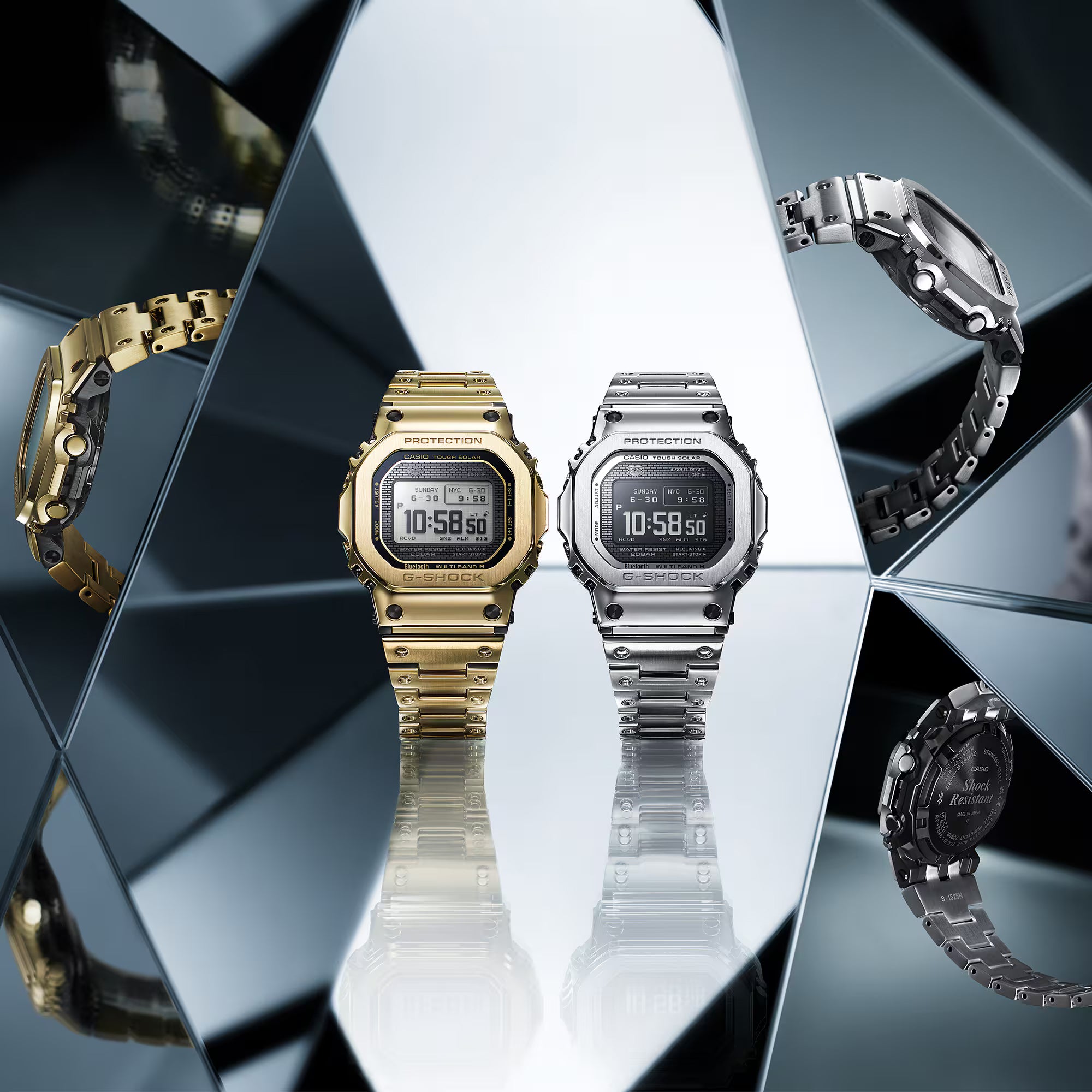 Casio G-Shock GMWBZ5000D-1 Steel Full Metal Square 2 Way MIP Digital Watch