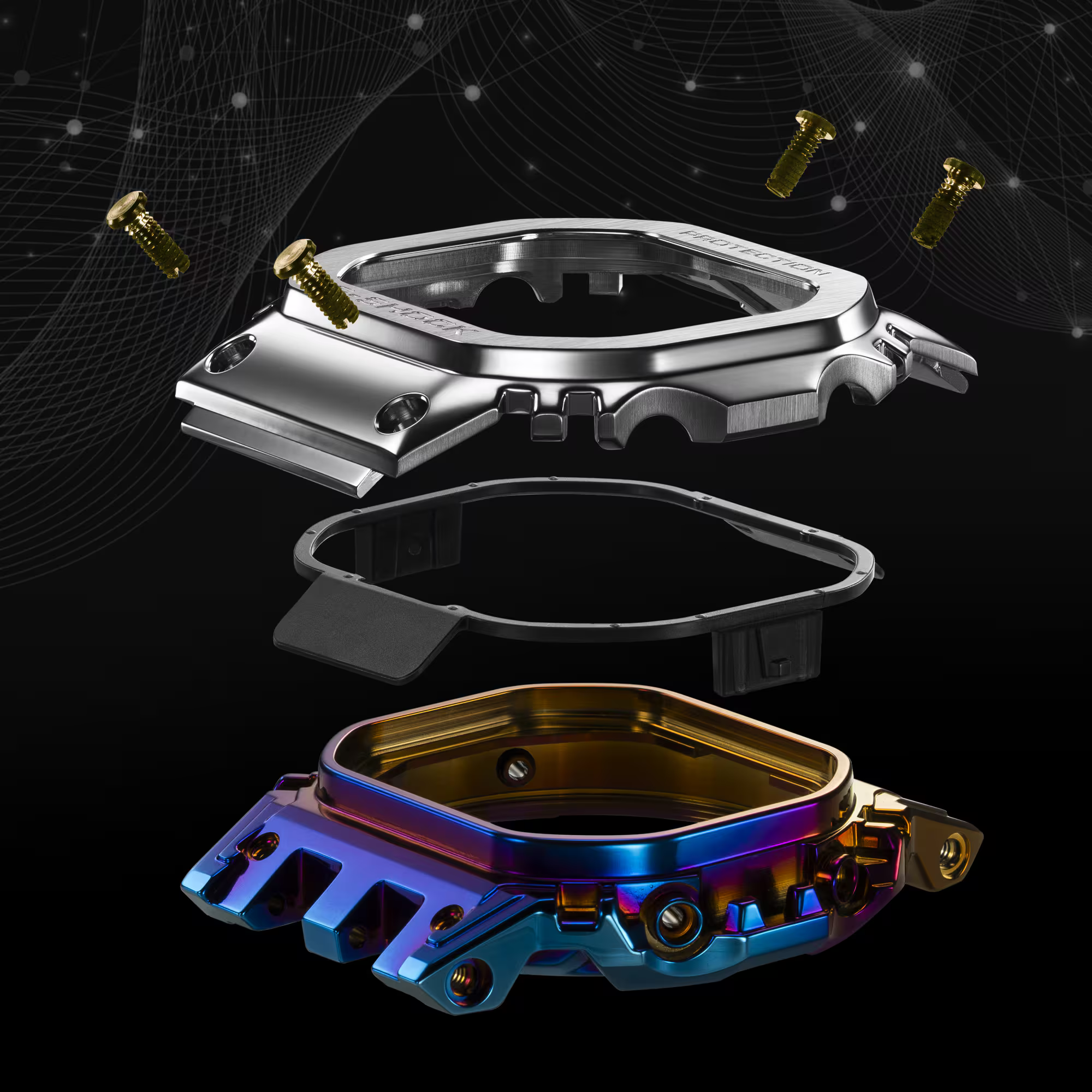 Casio G-Shock Raibow Gradient Metal 5000 MIP LCD GMWBZ5000RC-1