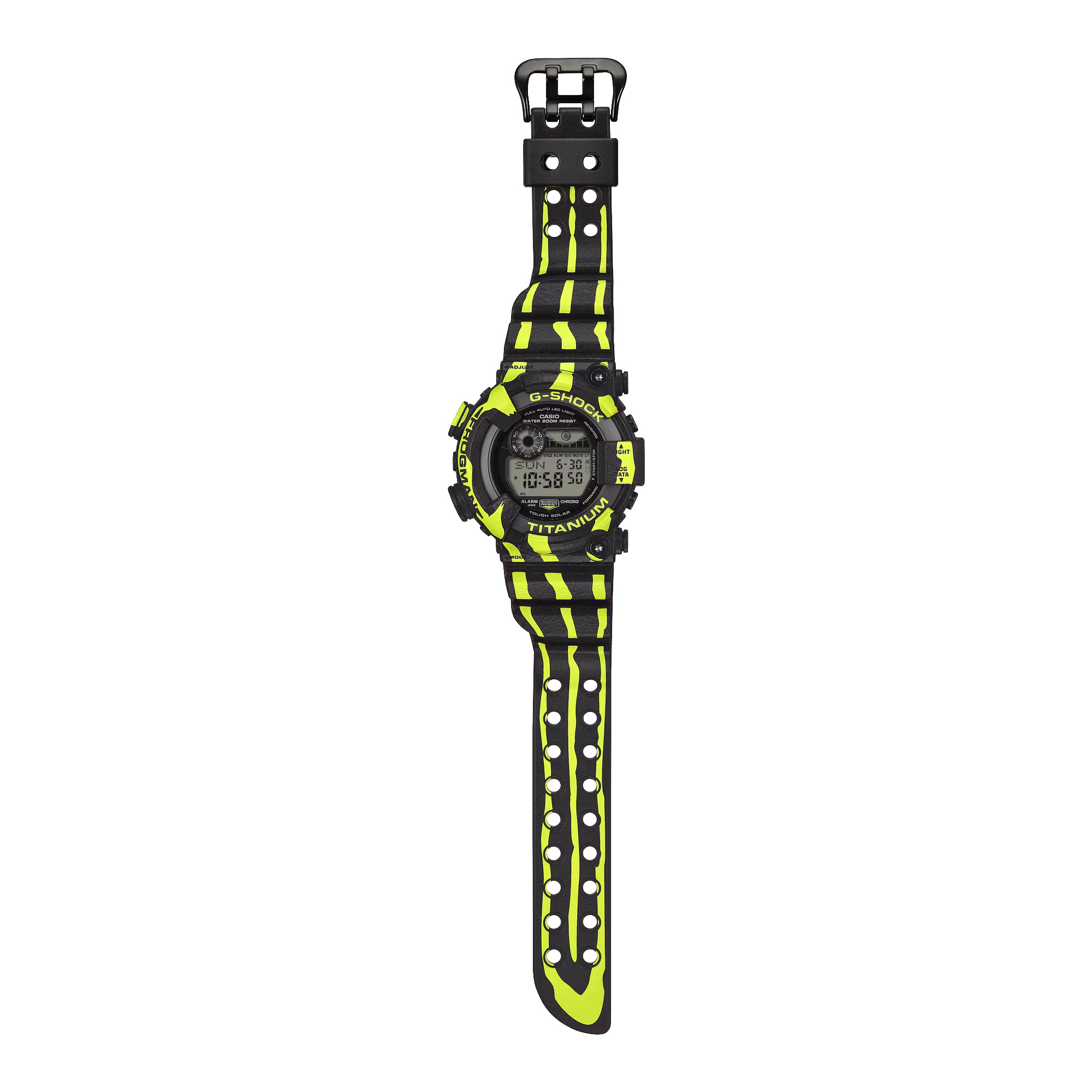 Casio G-Shock Poison Dart Frog Frogman Watch Digital Black Green GW8200TPF-1
