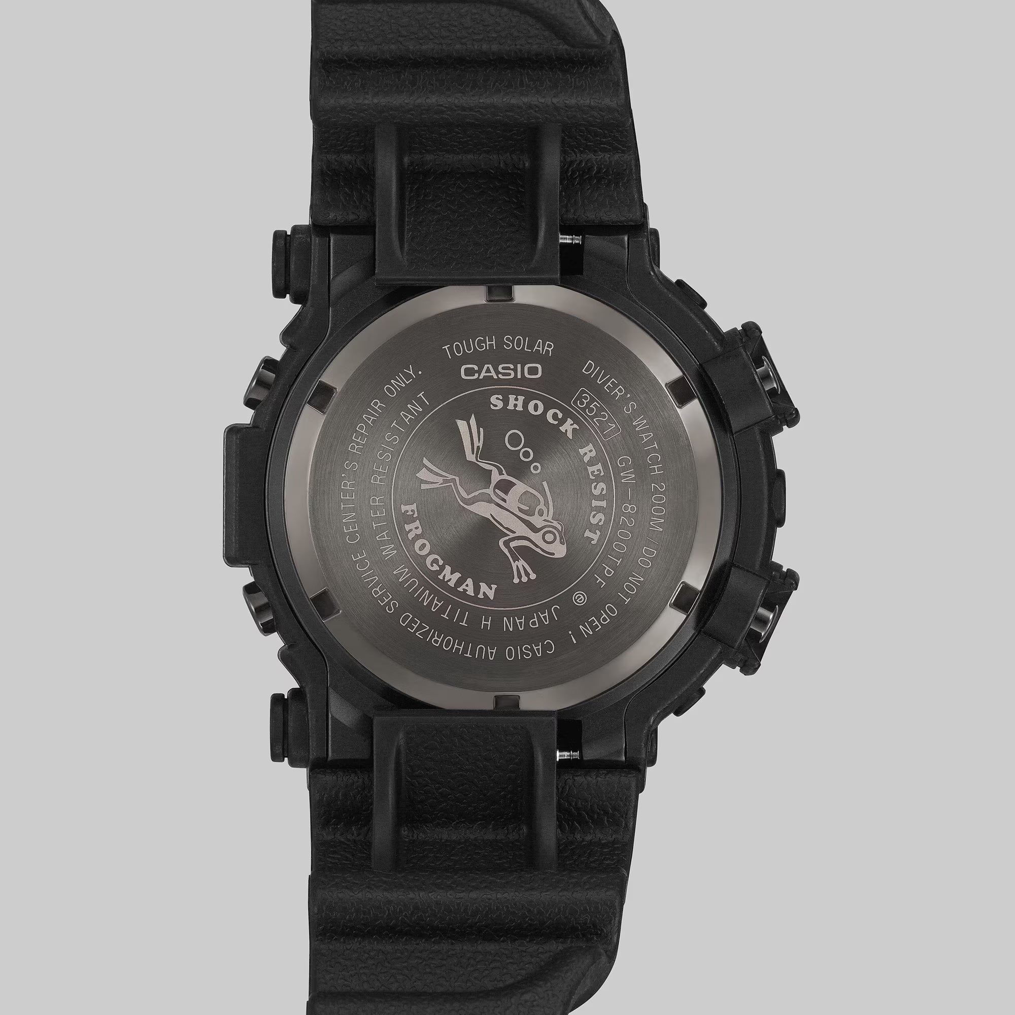 Casio G-Shock Poison Dart Frog Frogman Watch Digital Black Green GW8200TPF-1