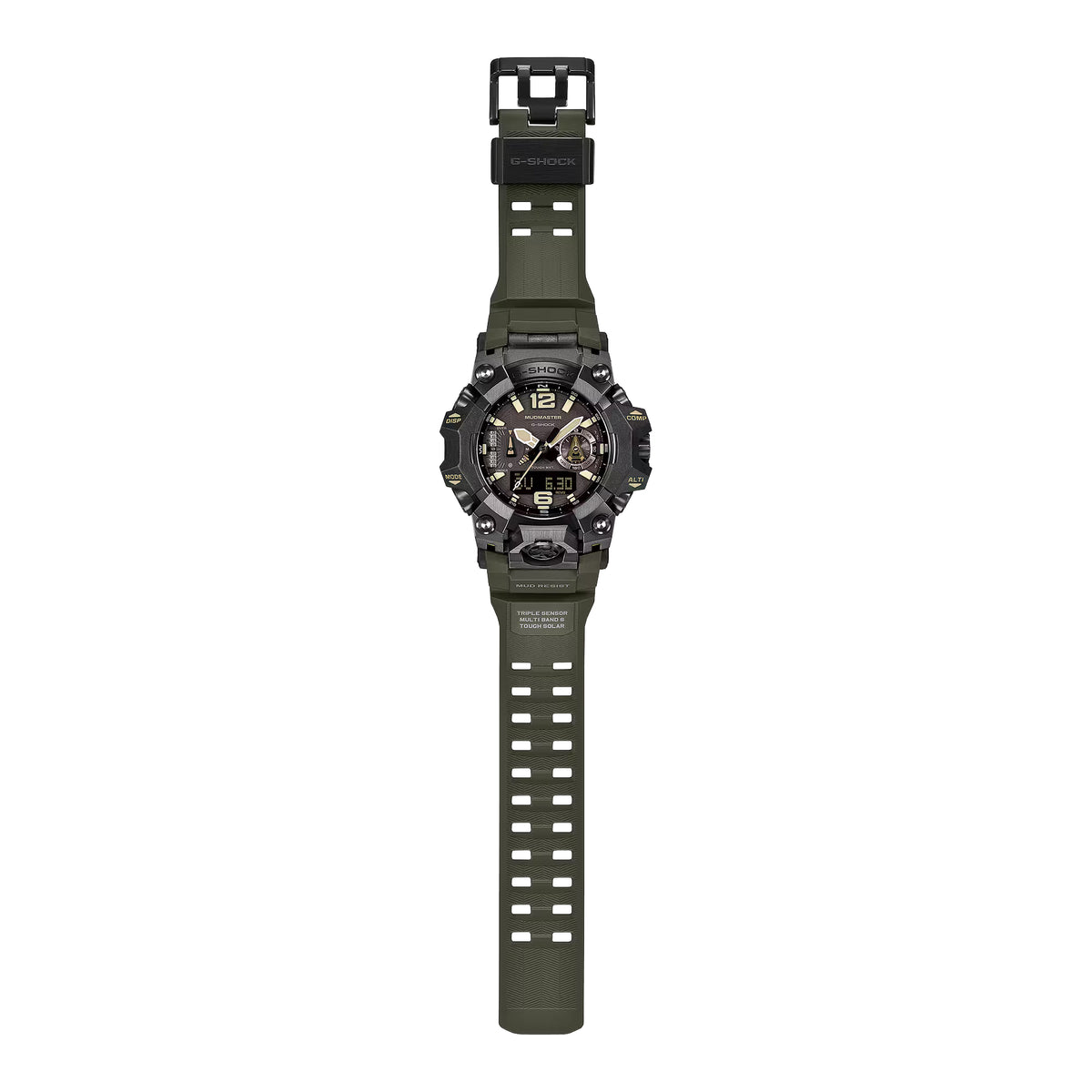Casio G-Shock Mudmaster Tan Accents Green Compass Watch GWGB1000-1A3