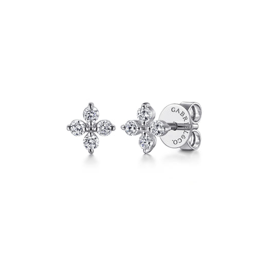 Gabriel & Co.14K White Gold Diamond Stud Earrings