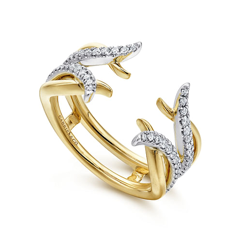 Gabriel & Co. 14K Gold Jacket Wedding Band - Yellow Gold img1