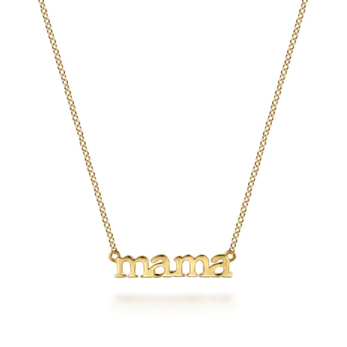 Gabriel & Co. 14K Yellow Gold "Mama" Necklace
