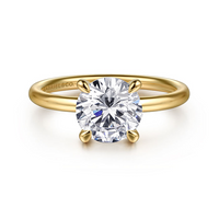Gabriel & Co. 14K Yellow Gold Solitaire Engagement Ring - Head Prongs In Yellow Gold img1