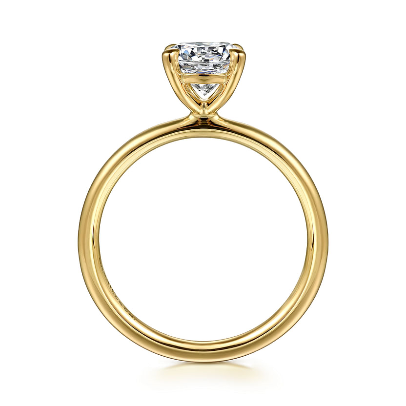 Gabriel & Co. 14K Yellow Gold Solitaire Engagement Ring - Head Prongs In Yellow Gold img3