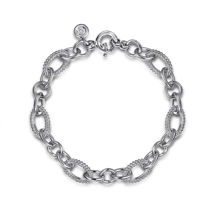 Gabriel & Co. Sterling Silver Bujukan Link Chain Bracelet - Polished Links