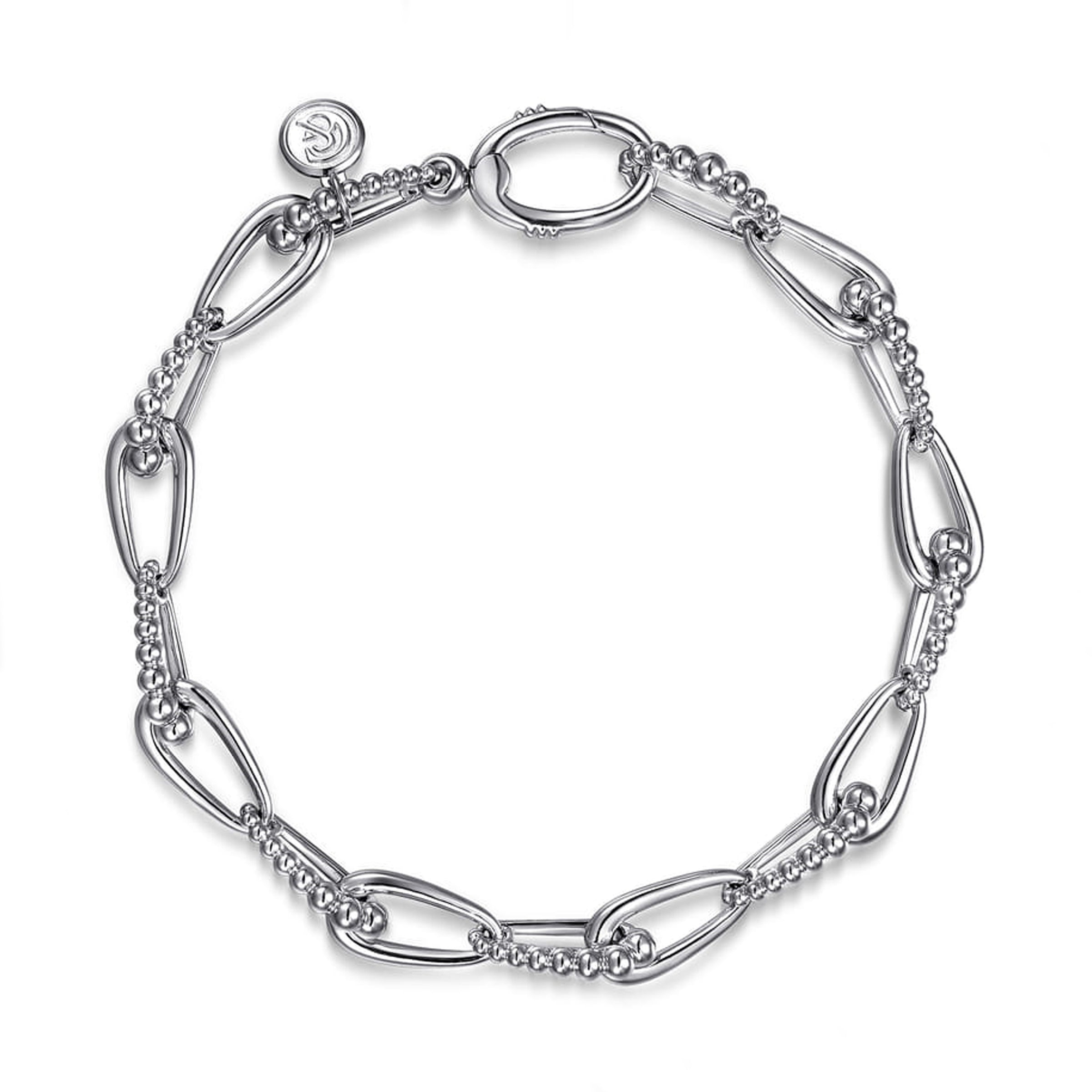 Gabriel & Co. Sterling Silver Bujukan Link Chain Bracelet - Timeless Elegance img1