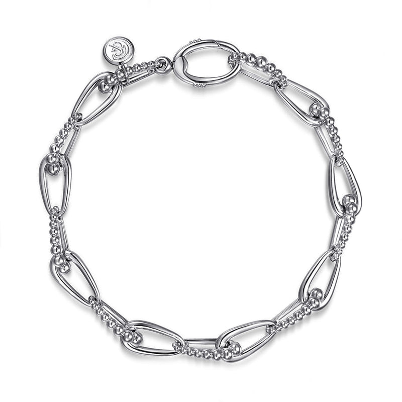 Gabriel & Co. Sterling Silver Bujukan Link Chain Bracelet - Timeless Elegance img1