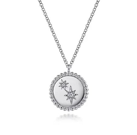 Gabriel & Co. Sterling Silver Diamond Star Necklace