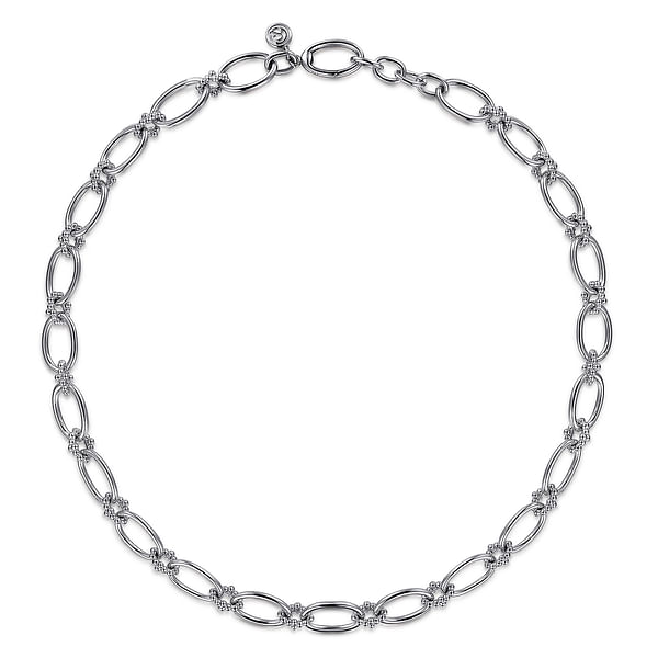 Gabriel & Co. Sterling Silver Open Link Necklace