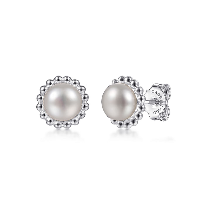 Gabriel & Co. Sterling Silver Pearl Fashion Stud Earrings