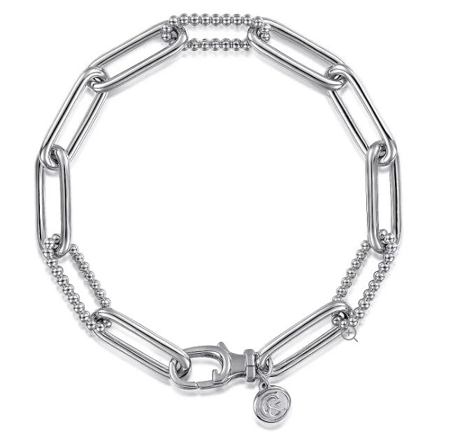 Gabriel & Co Sterling Silver Bujukan Link Bracelet