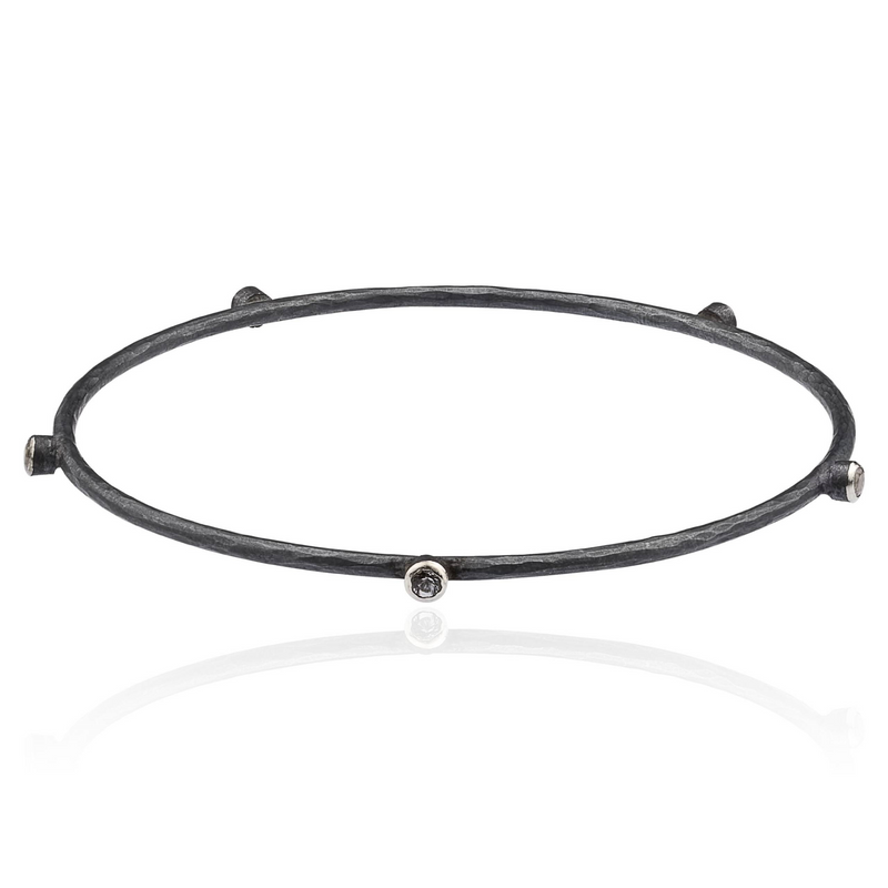 Lika Behar Hammered Bangle Bracelet - NAGI