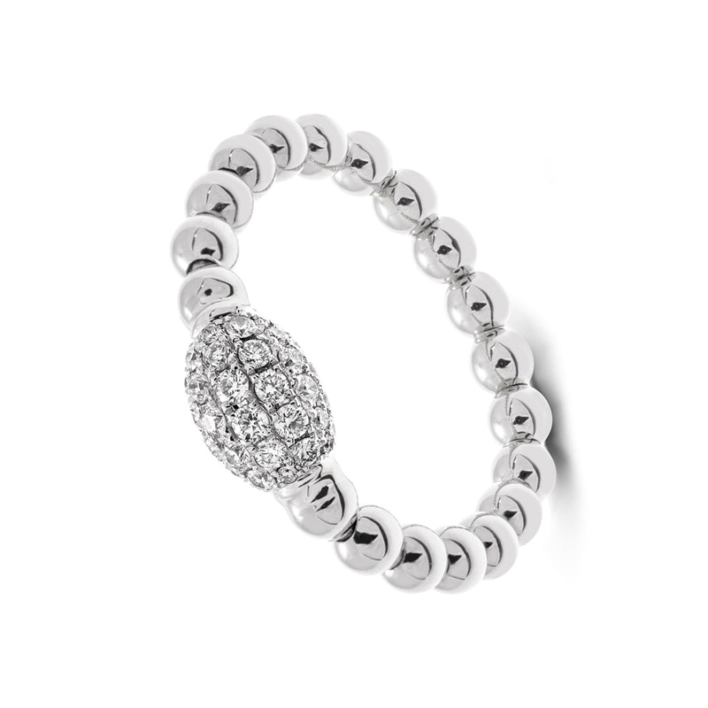 Hulchi Belluni 18K White Gold Diamond Ring
