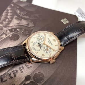 Pre-owned Patek Philippe Perpetual Calendar 39mm Rose Gold Ref. 5327R-001