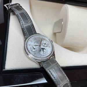 Pre-owned Patek Philippe Ladies First Perpetual Calendar Diamond Watch 7140G