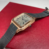 Pre-Owned Cartier Santos-Dumont XL Watch Rose Gold Grey WGSA0032