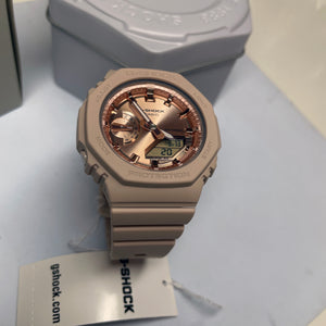 Casio G-Shock GMAS2100 “Mini CasiOak” Blush Pink Metallic Gold Watch GMAS2100MD-4A