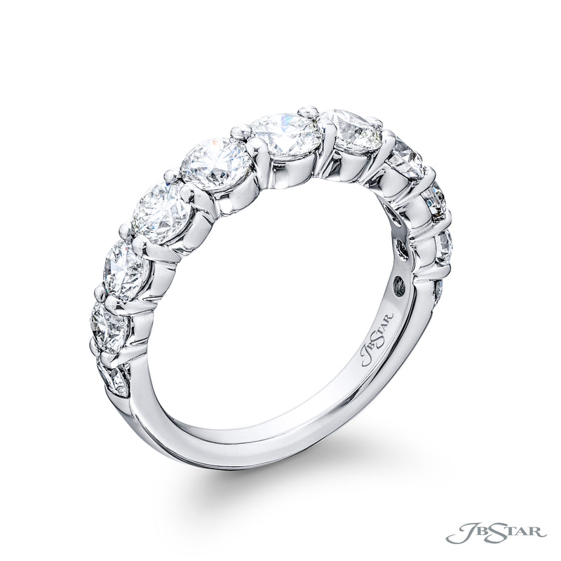 JB Star 11-Stone Round Shared Prong Diamond Band img1