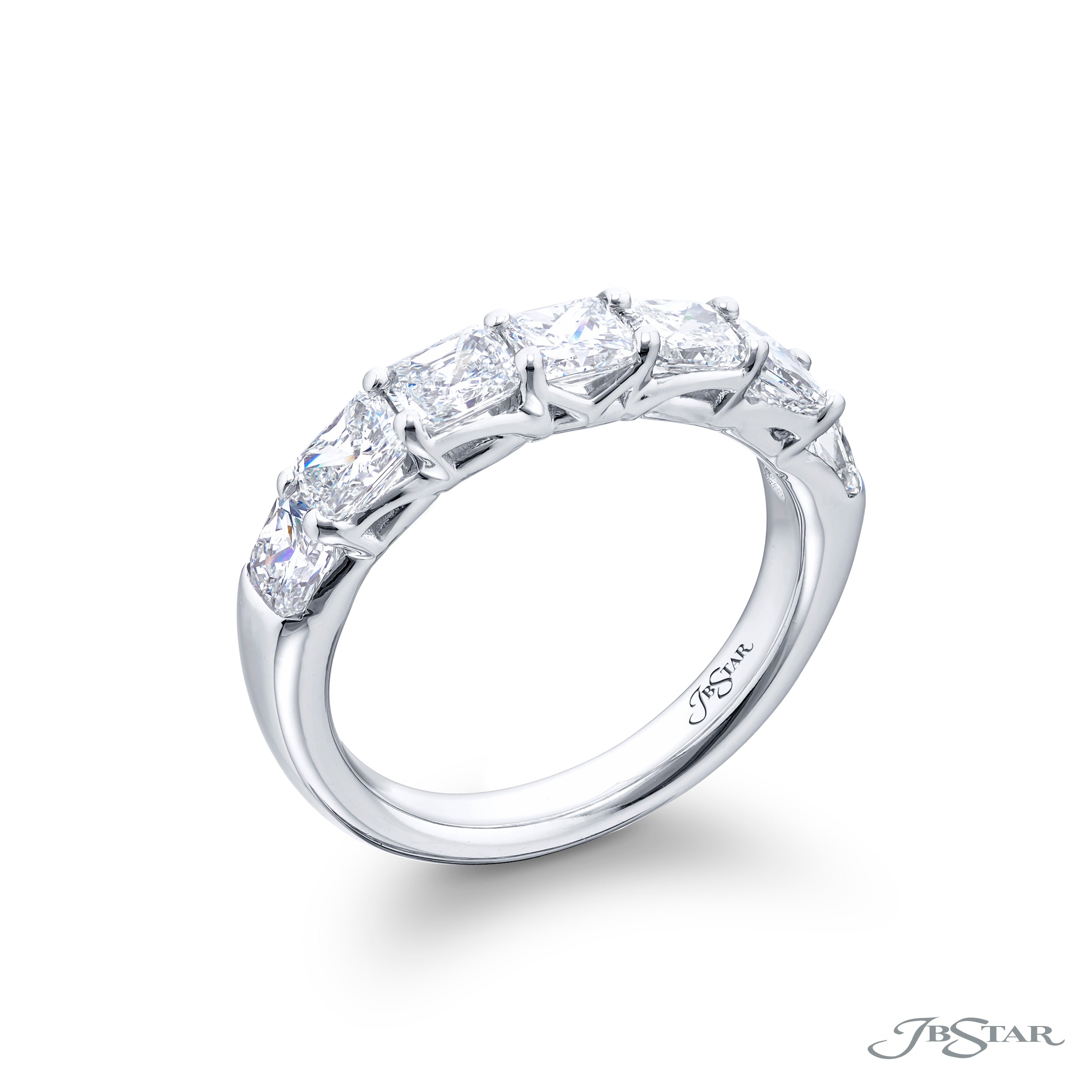 JB Star 7-Stone Radiant Diamond Band img1